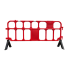 PVC Red Body Traffic Barrier with Black Rubber Bases