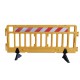 2.1 Meter Red Plastic Barrier with Feet and Reflective Sheet Class 1 with Oblique White and Red Lines 2.1 Meter Red Plastic Barrier with Feet and Reflective Sheet Class 1 with Oblique White and Red Lines