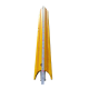 5cm Yellow Rubber Curb - Middle Section 5cm Yellow Rubber Curb - Middle Section