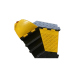 Cable Hump Protector with Yellow Lid - 3 Channels Corner Left/ Right Cable Hump Protector with Yellow Lid - 3 Channels Corner Left/ Right